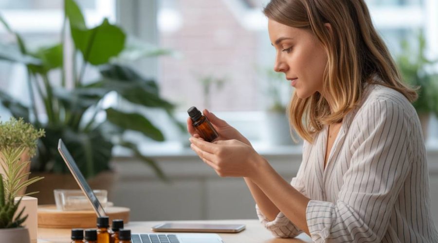 Comment utiliser les huiles essentielles pour stimuler la concentration et la productivité au travail