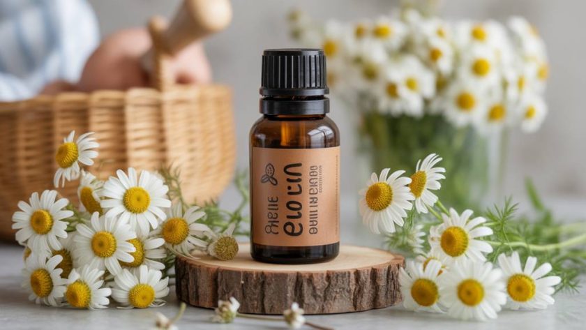 Huile essentielle de camomille romaine pour les coliques du nourrisson : apaiser naturellement le ventre de bébé